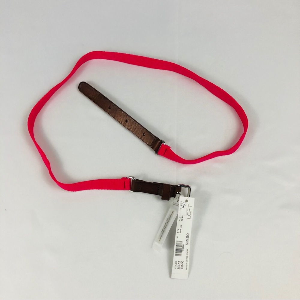 New Loft Bright Pink Belt Size M/L